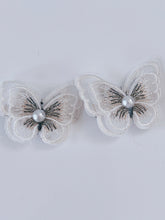 2X Women Lady Girl Fairy Embroidery Lace BUTTERFLY Head Hair side Clips pin