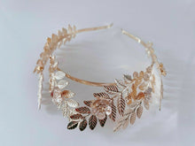 Women Boho Metal Olive Leaf Forehead Party Crown hair head band headband Tiara