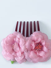 Women Hawaii Tropical Beach Camellia Flower Hair Styling Updo French Twist Comb