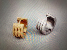 New Man Stainless Steel Frosted matte finish Hoop Earrings Piercings Gift him