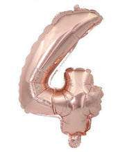 OZ 32" INCH 0-9 NUMBER Foil Birthday Party Rose Gold Pink Balloon Decoration NUMBER 4