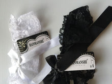 NEW Women Black White Hen's night Party Bride Wedding Lace Garter Suspender Belt