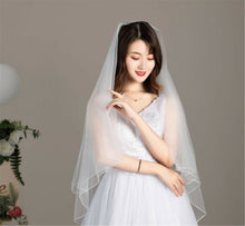 Women White Or Black Bride Wedding Simple Raw Lace Head Hair Veil Without COMB