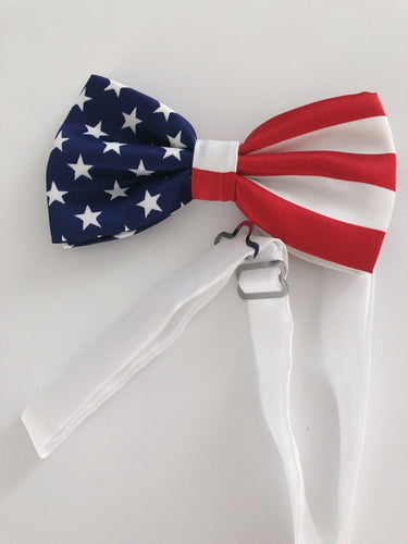 AU US American United States Star Stripe Flag Party Neck bow tie Necktie bowtie BOWTIE