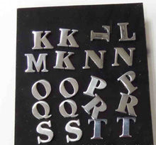 1PIECE Silver Color stainless Alphabet letter Novelty Studs Ear Piercing Earring