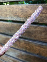 Women Lady Girl Bling Shiny Crystal look Bead Party Headband Hair Head Band Hoop