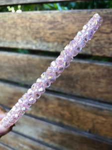 Women Lady Girl Bling Shiny Crystal look Bead Party Headband Hair Head Band Hoop