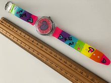 Children Kid Girl Teen Sweet Heart PU Silicone Band Wrist Watch Birthday Gift