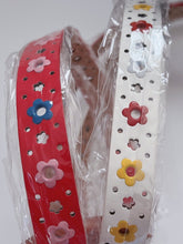 Lady Girls Kid Children Synthetic Leather Chic Flower Floral Pants Buckle Belt