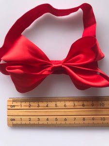 Girl Kid Children Baby Red Ribbon Bow Snowwhite Elastic Hair head band headband