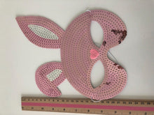 Women Girl Sequins Shine Bling bunny Rabbit Easter Party Fancy Eye Face Mask