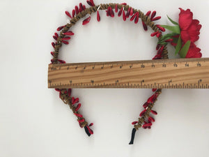 Women Girls Flower Vine Boho Woodland Rustic Wedding hair headband band hoop