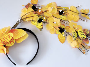 Women Party Fairy Butterfly Big hair head band headband Tiara Hoop Fascinator