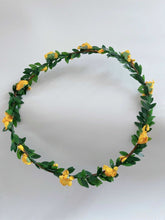 Women Girl Flower Fairy Boho Bridal Simple Beach Tiara Crown hair headband Garland Light Orange