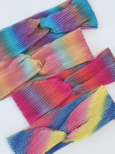 Women Cross Rainbow Colorful 70' 80' Bandana Turban Hair Wrap Head band headband