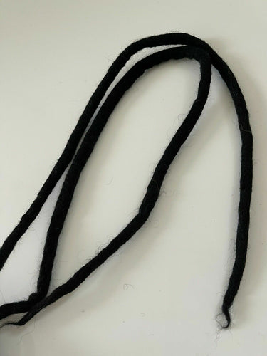 1x AU Nepal Wool Dreadlock Braid Hair Extension Piece Dreads Faux Locs Wigs 1 Piece in Black