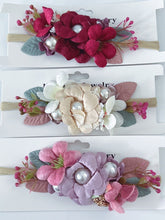 Kid Girl Children Lace Pearl Flowers Elastic Birthday Hair Head band Photo Prop