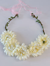 Women Flower Girl Boho Party Wedding Beach Pink Crown hair headband Garland