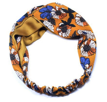 Women Boho Bohemian Satin Cross hair head headband band Scarf Wrap Bandana