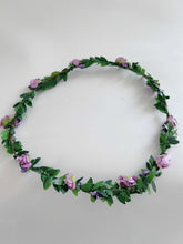 Women Girl Flower Fairy Boho Bridal Simple Beach Tiara Crown hair headband Garland Light Purple