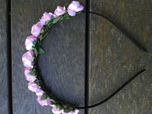 Women Girls baby Flower Fairy Boho Floral Wedding hair headband band hoop PROP Light Pink
