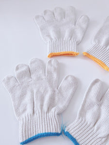 Kids Children Work Protective Cotton Yarn SHORT Gloves Mittens 3-12 Years