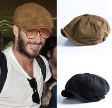 Men Man Retro French Newsboy Irish Hatteras Cabbie Artist Cotton Beret Hat Cap