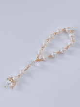 1x Christening Baptism Cross Angel Rose Rosary Bracelet Beads Wrist band Favors