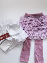 Girl Kids Winter Warm Fleece Plush Lace Tutu Skort Skirt Tights Stockings 2-6 yr