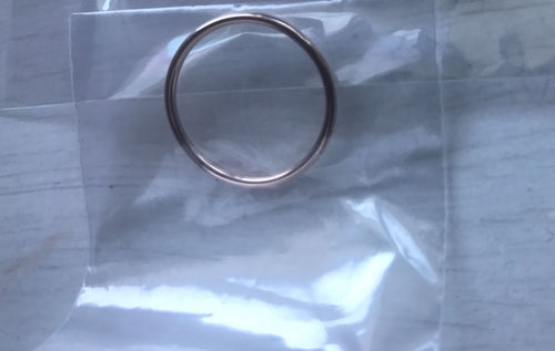 1Piece Women Lady Girl 925 Silver Rose Gold color Simple Slim Finger Ring band ROSE GOLD COLOR