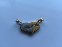 1P Valentine's day gift Titanium stainless steel Love Heart Couple pendant ONLY