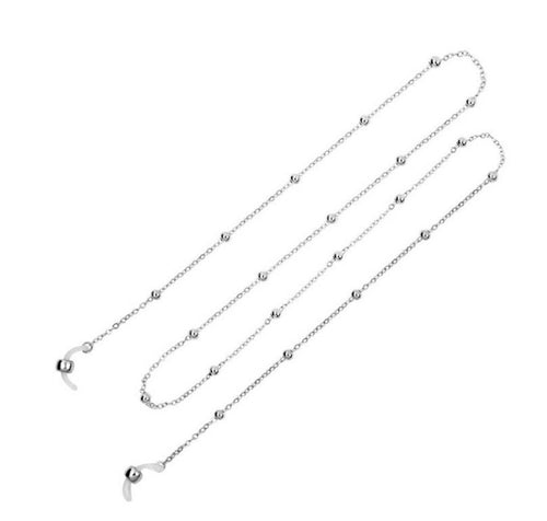 Chic Eyewear Metal Sunglasses Eyeglasses Chain Holder Lanyard Strap String Cord Silver