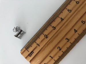 1PIECE Silver Color stainless Alphabet letter Novelty Studs Ear Piercing Earring