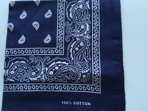 Women Men Retro Hip hop Cotton biker dance Paisley Bandana Hair Headband Wrap