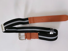 NEW Boys Kids Children Handsome Casual Formal Stripe Elastic Pants Buckle Belt