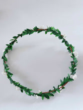 Women Girl Flower Fairy Boho Bridal Simple Beach Tiara Crown hair headband Garland White