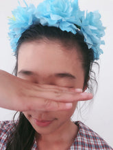Women Fabric Flower Boho Party festival Crown hair head band headband Garland