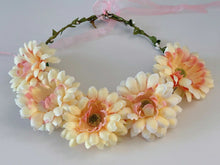 Women Daisy Flower Leaf Boho Party Wedding Beach Crown hair headband Garland