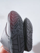 Baby Boy White Black Wedding Formal Party Synthetic leather Rubber Bottom Shoes