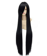 Women Lady Fashion Lolita Black Straight Long Cosplay Emo Party Full Hair Wigs