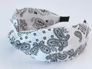 Women Retro BOHO Paisley Wide Hair Band Head Band Headband Bandana Style Hoop