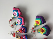 Women Lady Retro Ethic Embroidery Boho Bohemian Hook dangle Ear Drop Earrings