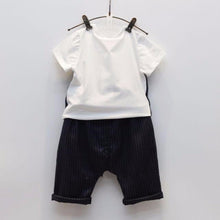 Boys children Kids Fake Vest t-shirt Pants Pageboy Party outfits suits  2pcs set