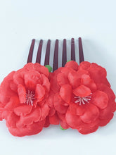 Women Hawaii Tropical Beach Camellia Flower Hair Styling Updo French Twist Comb