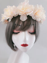 Women Fabric Flower Boho Party festival Crown hair head band headband Garland