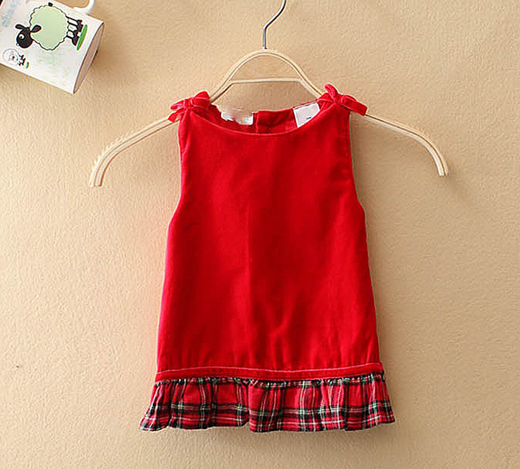 Baby Girls Kids Christmas Sleeveless Vest Wedding party dress 0-6months 000-00