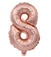 OZ 32" INCH 0-9 NUMBER Foil Birthday Party Rose Gold Pink Balloon Decoration NUMBER 8