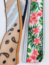 Women Girl retro Boho Paisley Heart Wire bow scarf Hair band headband bandana