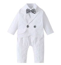 Boys Baby children white Long sleeves christening shower Wedding outfits suits