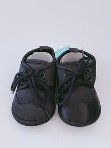 Baby Boy White Or Black Christening Wedding Formal Party Satin First Shoes